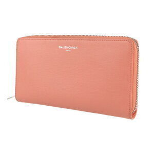 Balenciaga salmon zip pink long wallet round Essential